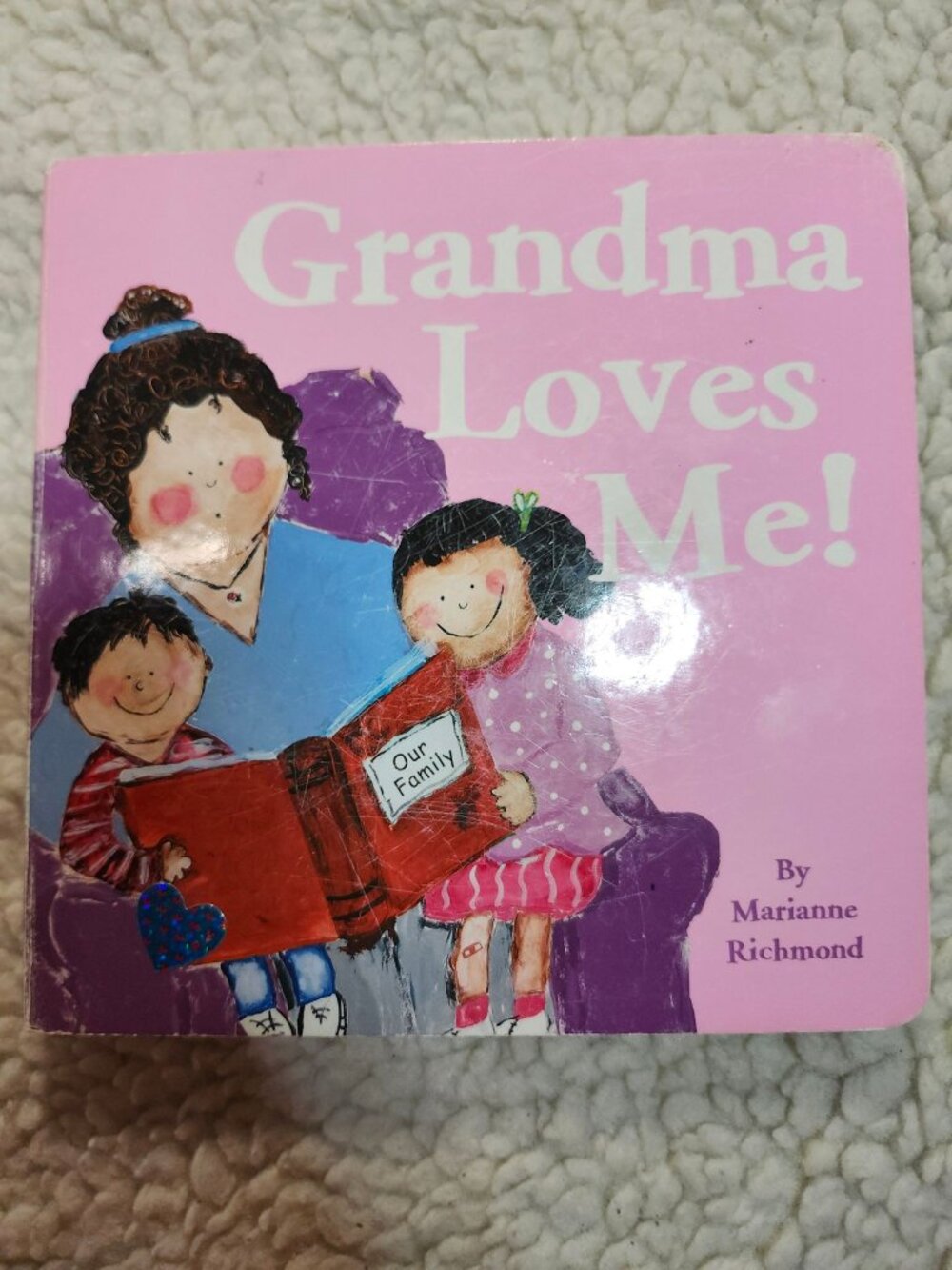 Grandma Loves Me Board Book Marianne Richmond 2015 Pink Children Toddler Baby